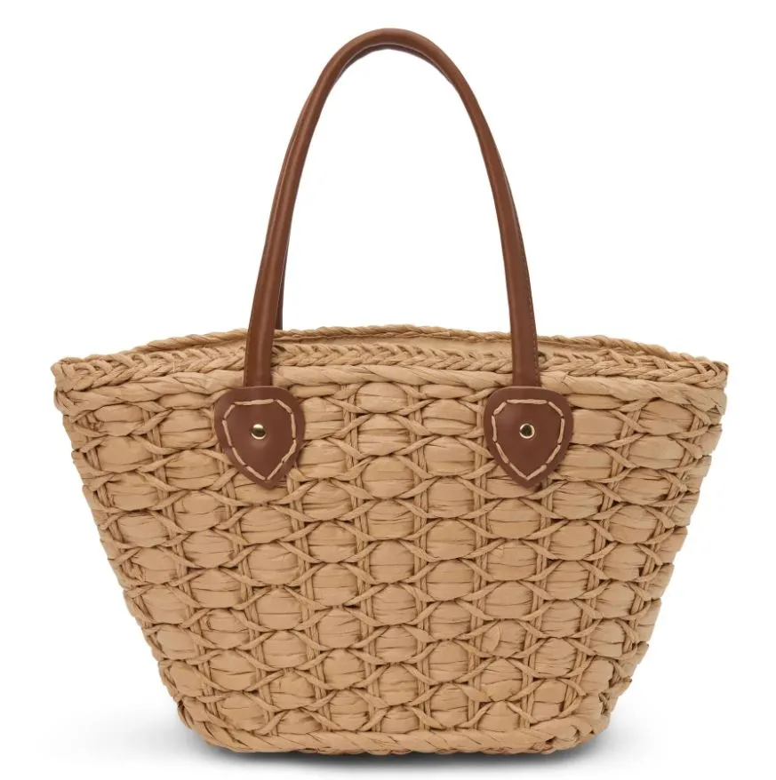 Adrift Raffia Handbag, Cognac | Beach by Matissse sold by North & Main Clothing Company