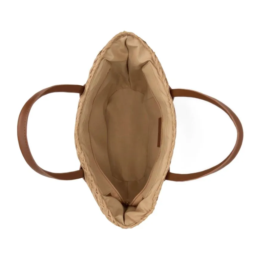 Adrift Raffia Handbag, Cognac | Beach by Matissse sold by North & Main Clothing Company product image thumbnail 3