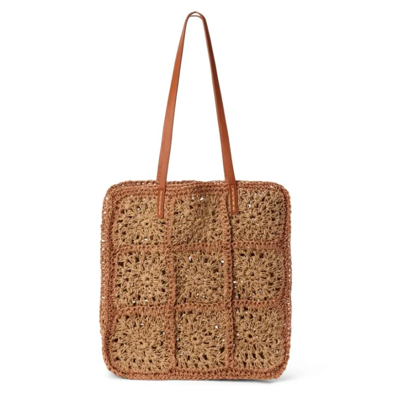Port Raffia Woven Tote Bag, Tan Multi | Beach by Matisse sold by North & Main Clothing Company