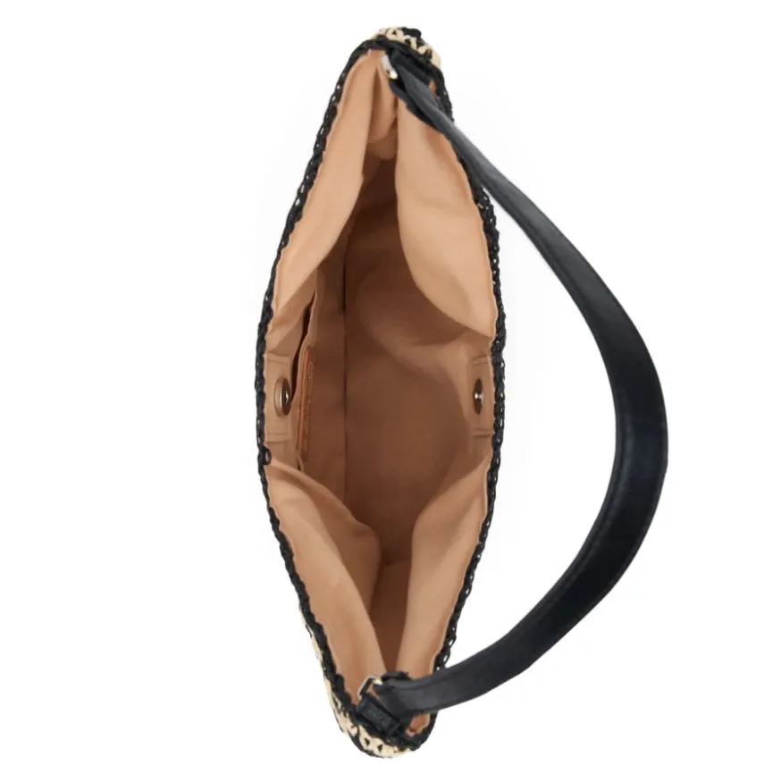 Ariel Raffia Hobo Bag, Black Multi | Beach by Matisse sold by North & Main Clothing Company product image thumbnail 3