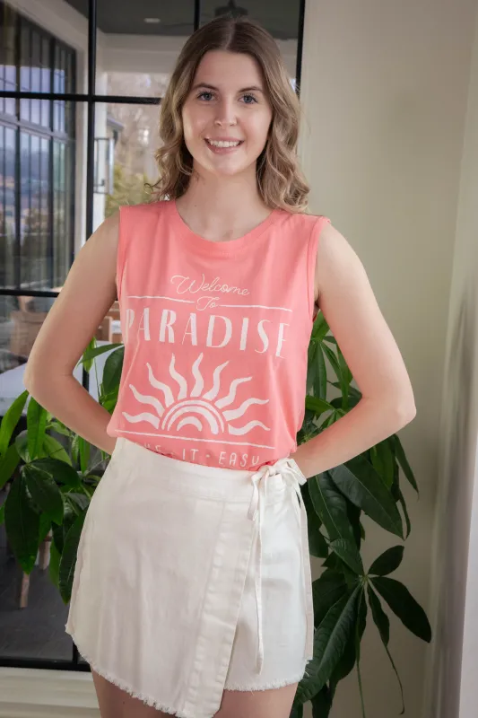 Paradise La Mer Tank, Sunset Pink | Z Supply made by North & Main Clothing Company