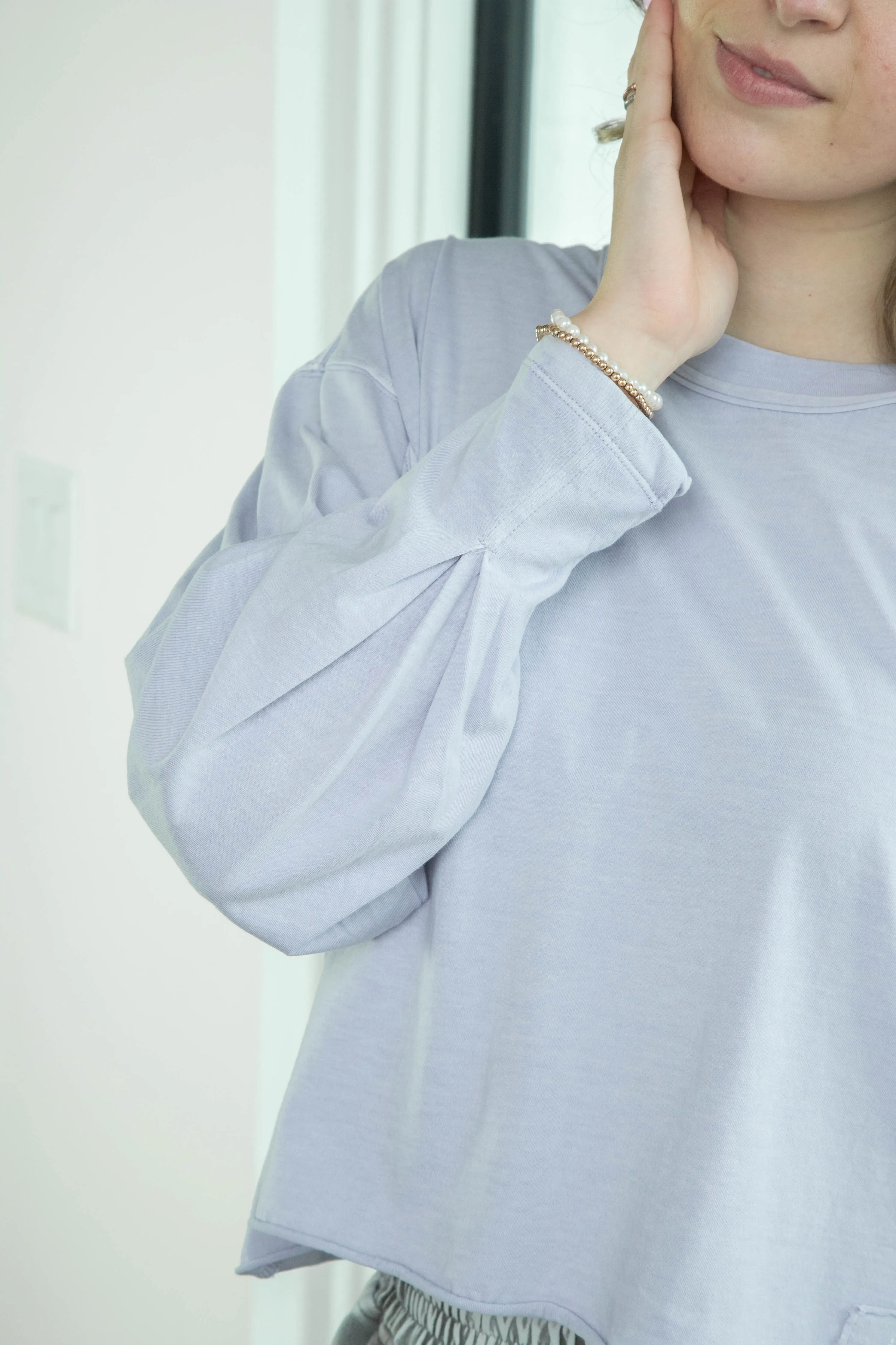 Inspire Layer ISS Tee, Lavender Glaze | Free People sold by North & Main Clothing Company product image thumbnail 4