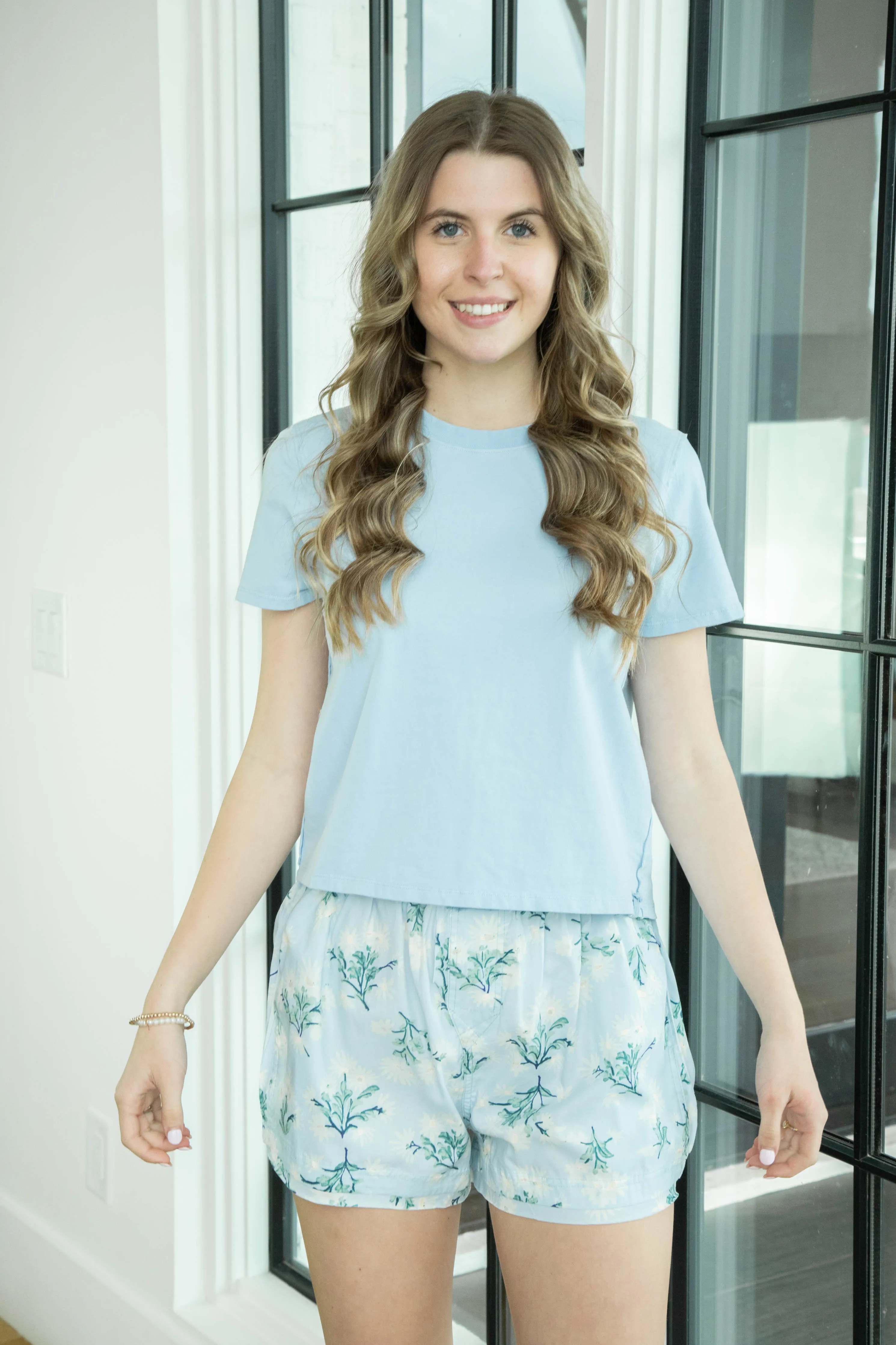 Day to Day Floral Boxer, Chambray Combo | Free People sold by North & Main Clothing Company product image thumbnail 3