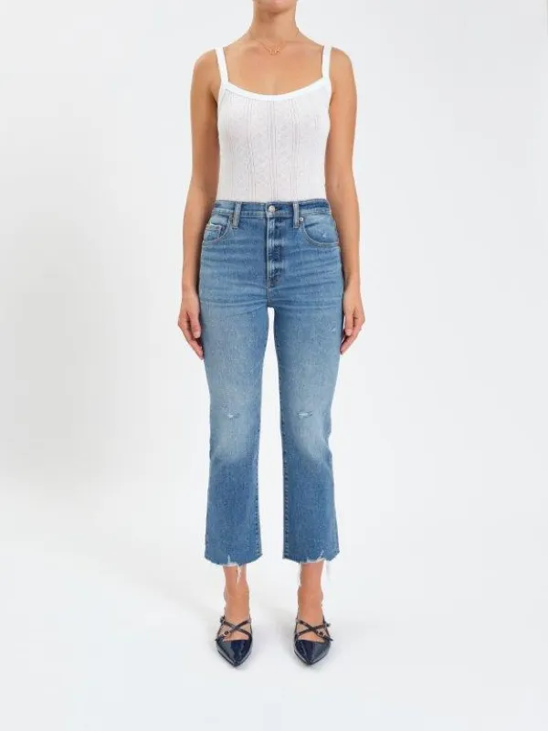 Shy Girl Cropped Flare Jeans, Wide Awake Vintage | Daze sold by North & Main Clothing Company