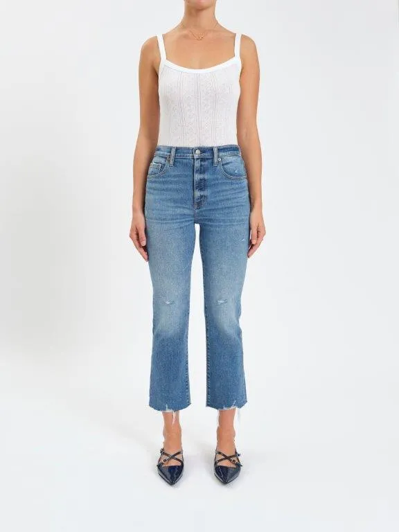 Shy Girl Cropped Flare Jeans, Wide Awake Vintage | Daze sold by North & Main Clothing Company