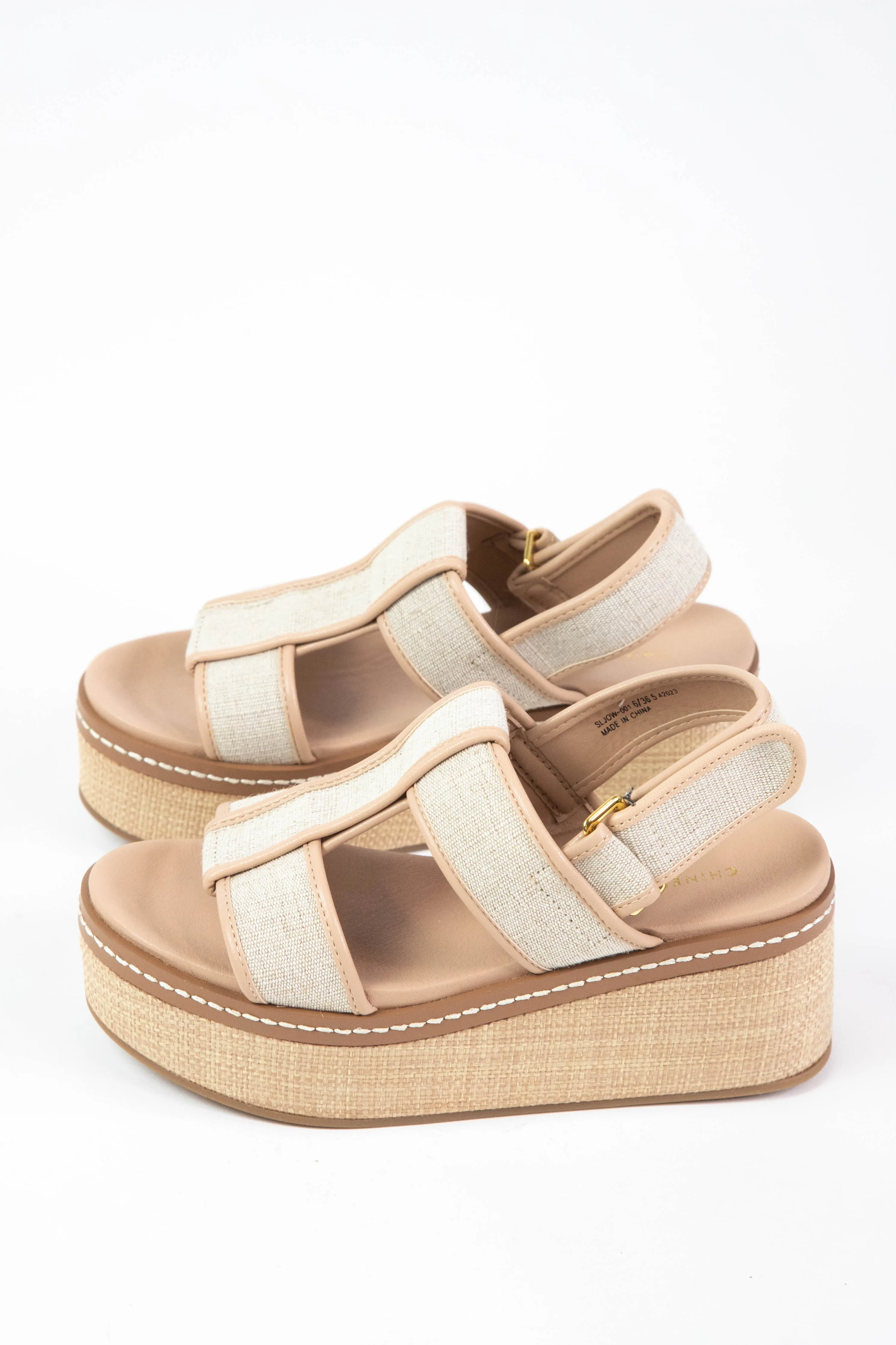 Swell Platform Wedge Sandal, Natural | Chinese Laundry sold by North & Main Clothing Company