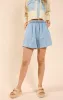 Energize Elastic Waist Shorts, Chambray | Sadie & Sage sold by North & Main Clothing Company