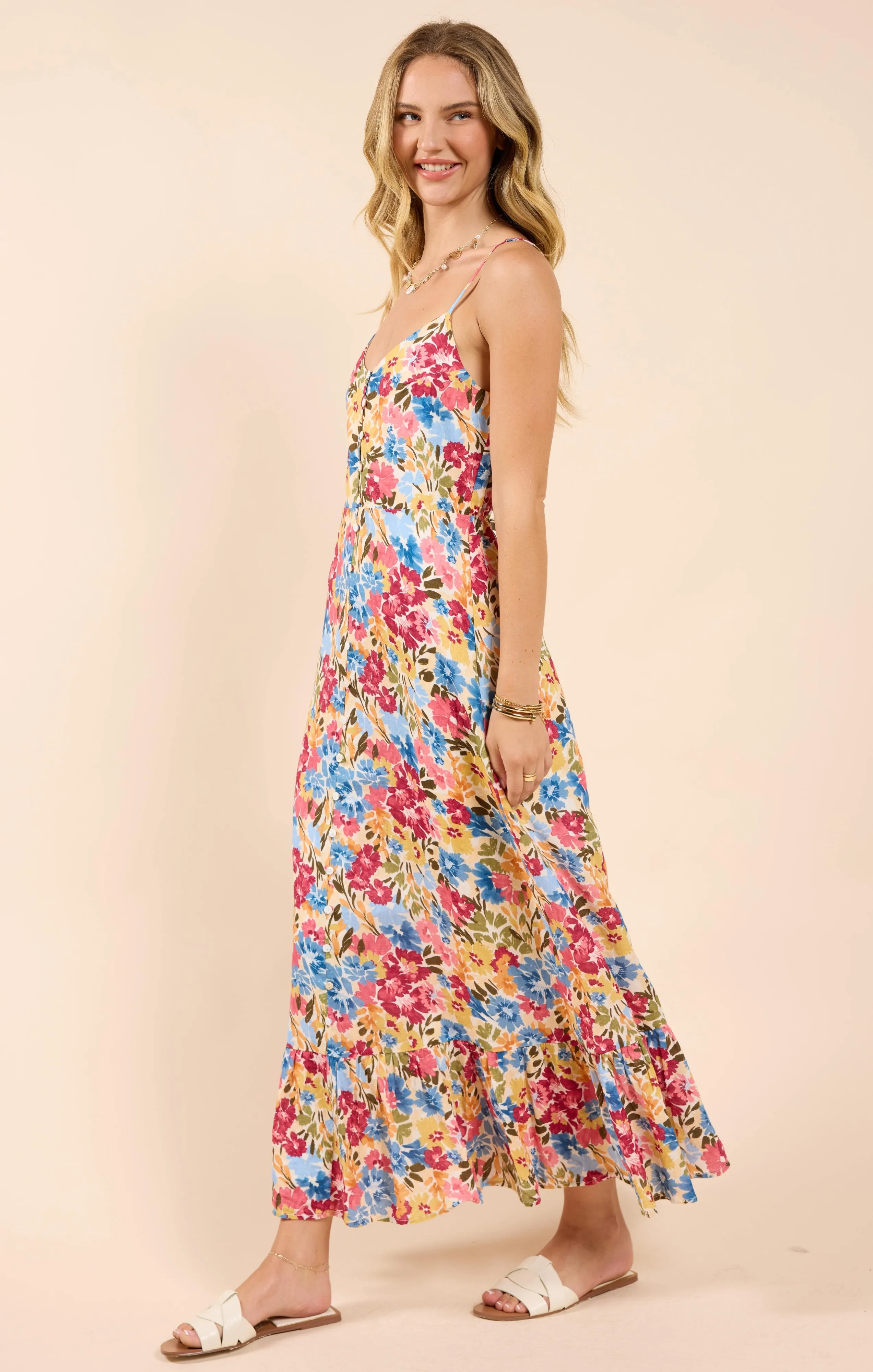 Nature's Palette Maxi Dress, Multi | Sadie & Sage sold by North & Main Clothing Company product image thumbnail 2