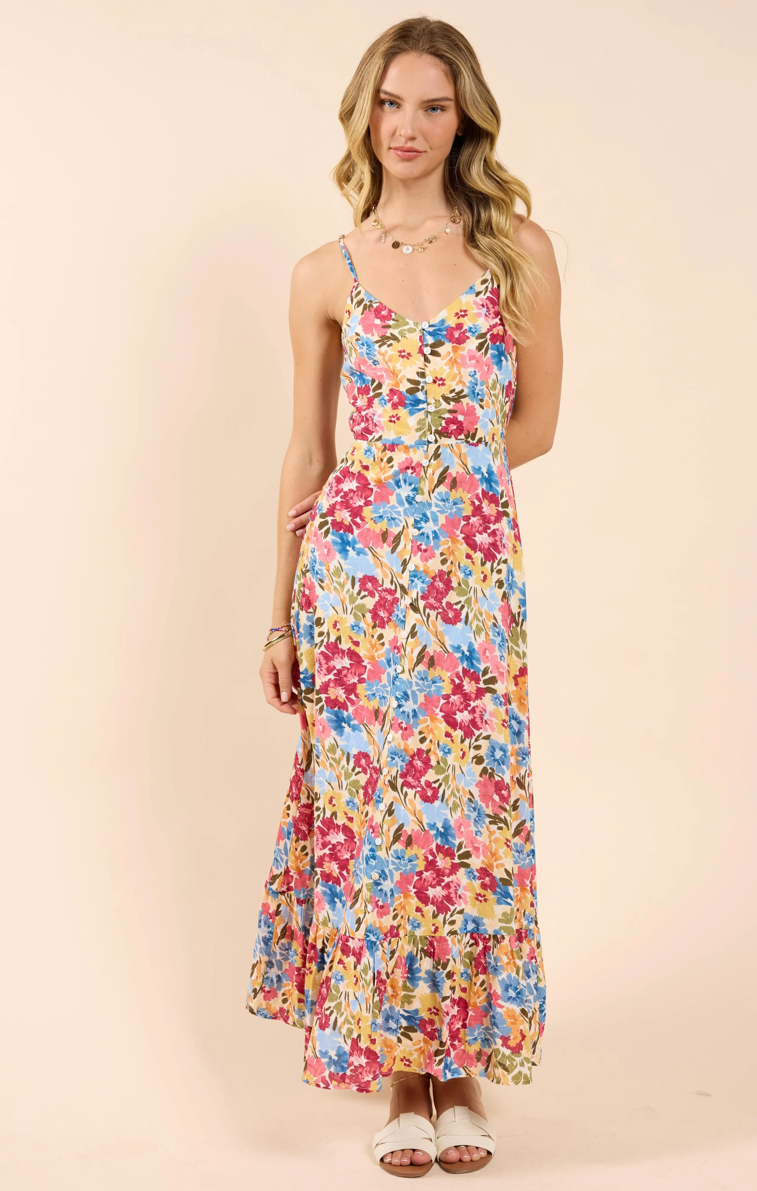 Nature's Palette Maxi Dress, Multi | Sadie & Sage sold by North & Main Clothing Company