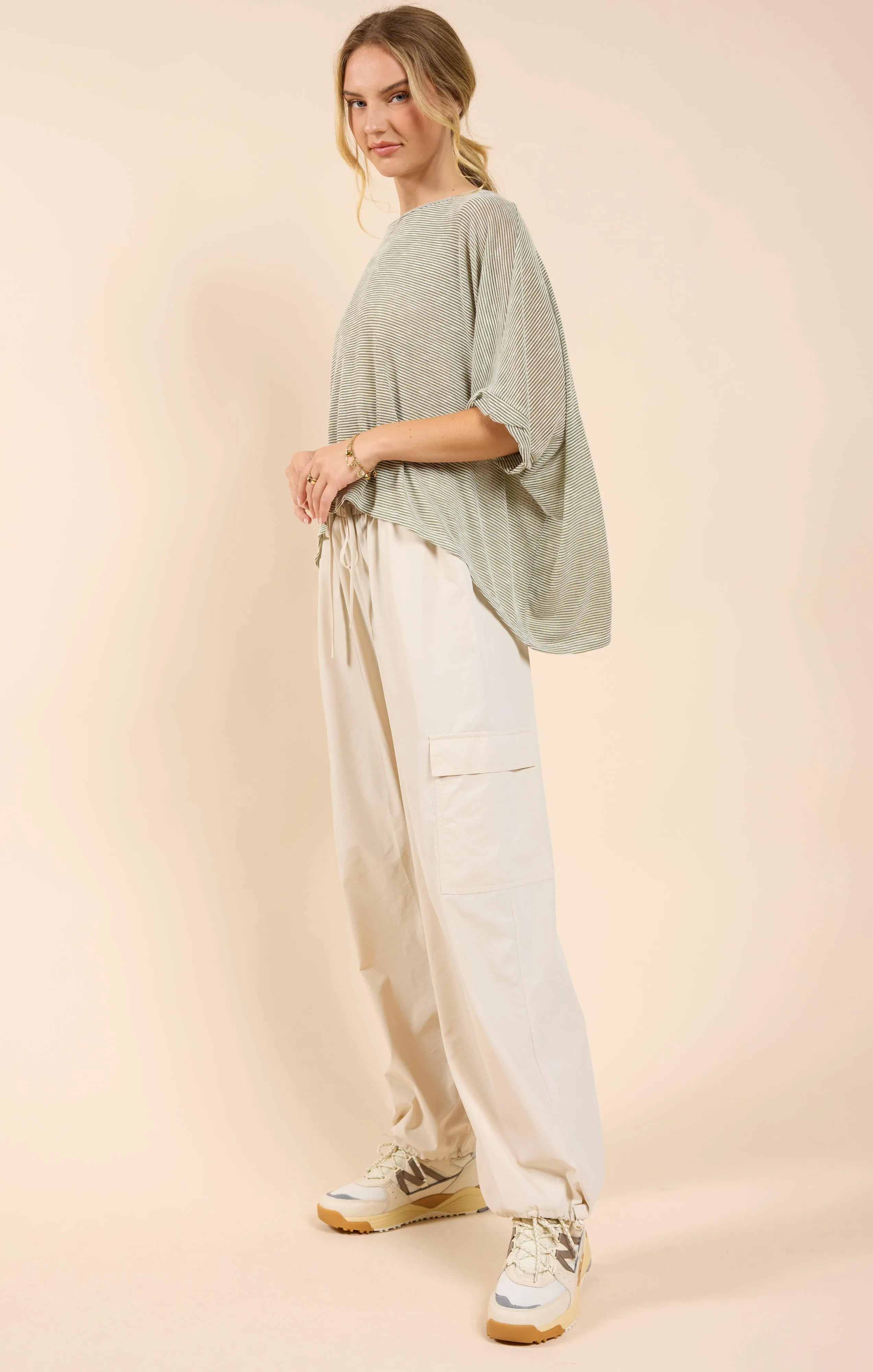 Part Of Me Dolman Sleeve Knit Top, Olive Ivory | Sadie & Sage sold by North & Main Clothing Company product image thumbnail 4