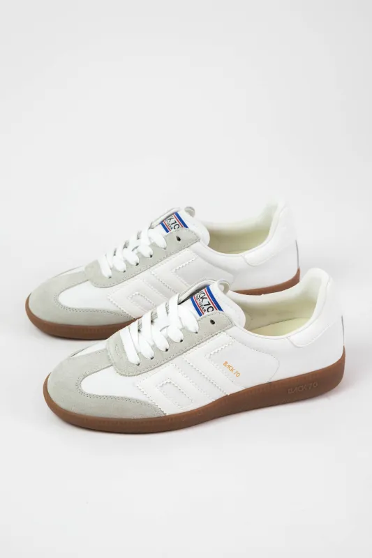 Cloud Vintage Style Sneaker, White Ice | Back 70 sold by North & Main Clothing Company