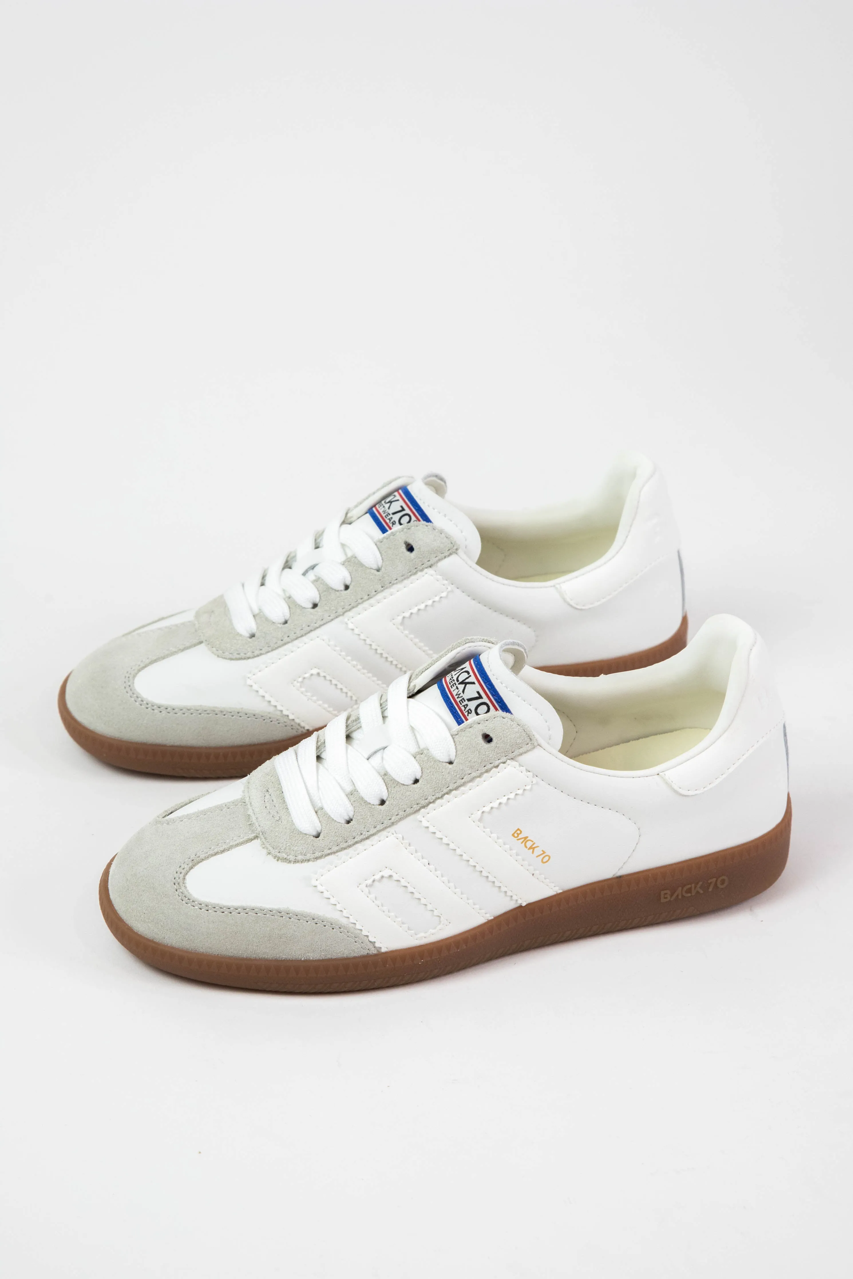 Cloud Vintage Style Sneaker, White Ice | Back 70 sold by North & Main Clothing Company