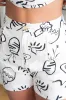 Elena Doodle Print Shorts, Natural sold by North & Main Clothing Company