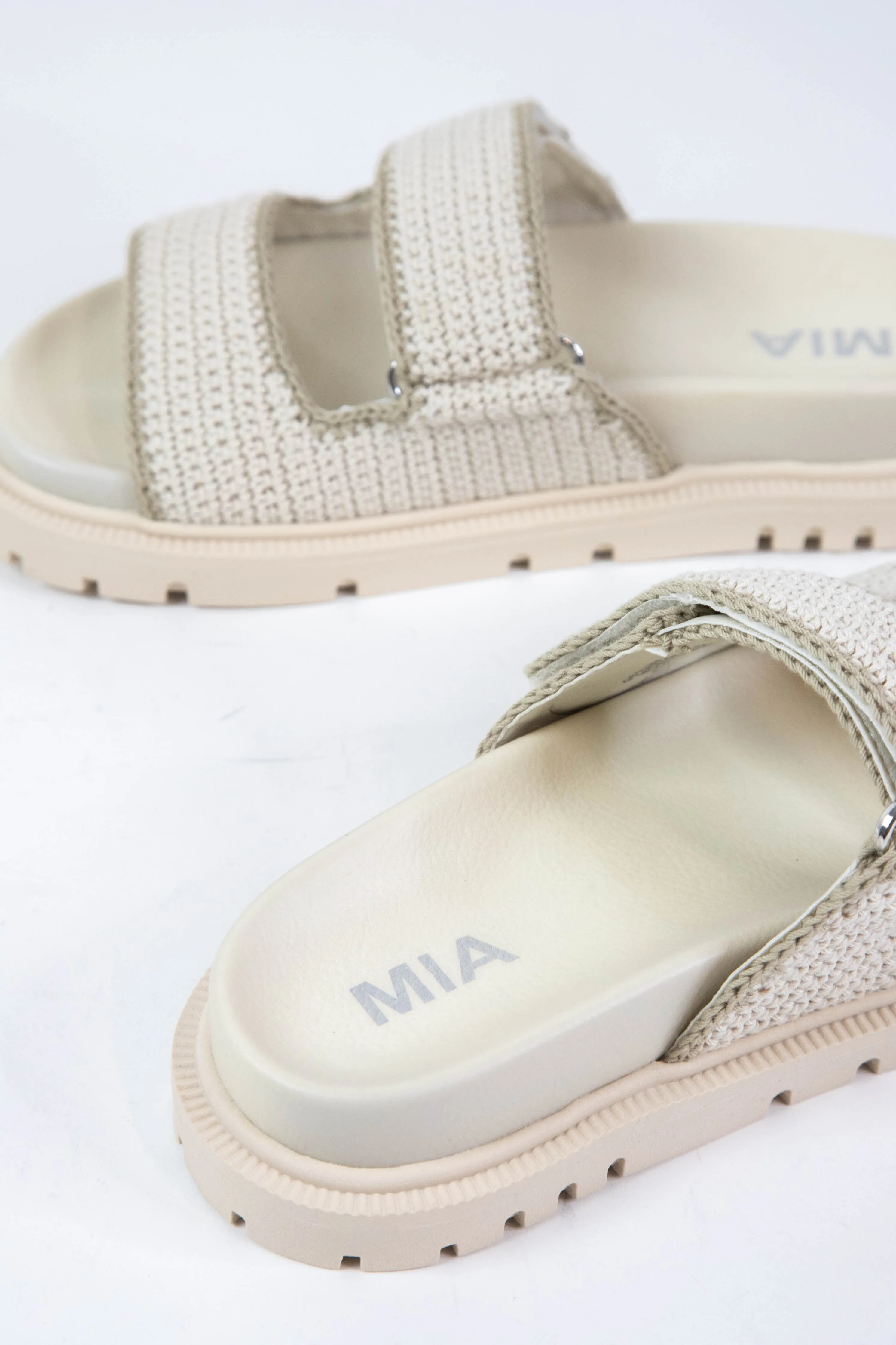 Gabri Crocheted Double Strap Sandal, Bone/Sand sold by North & Main Clothing Company product image thumbnail 2