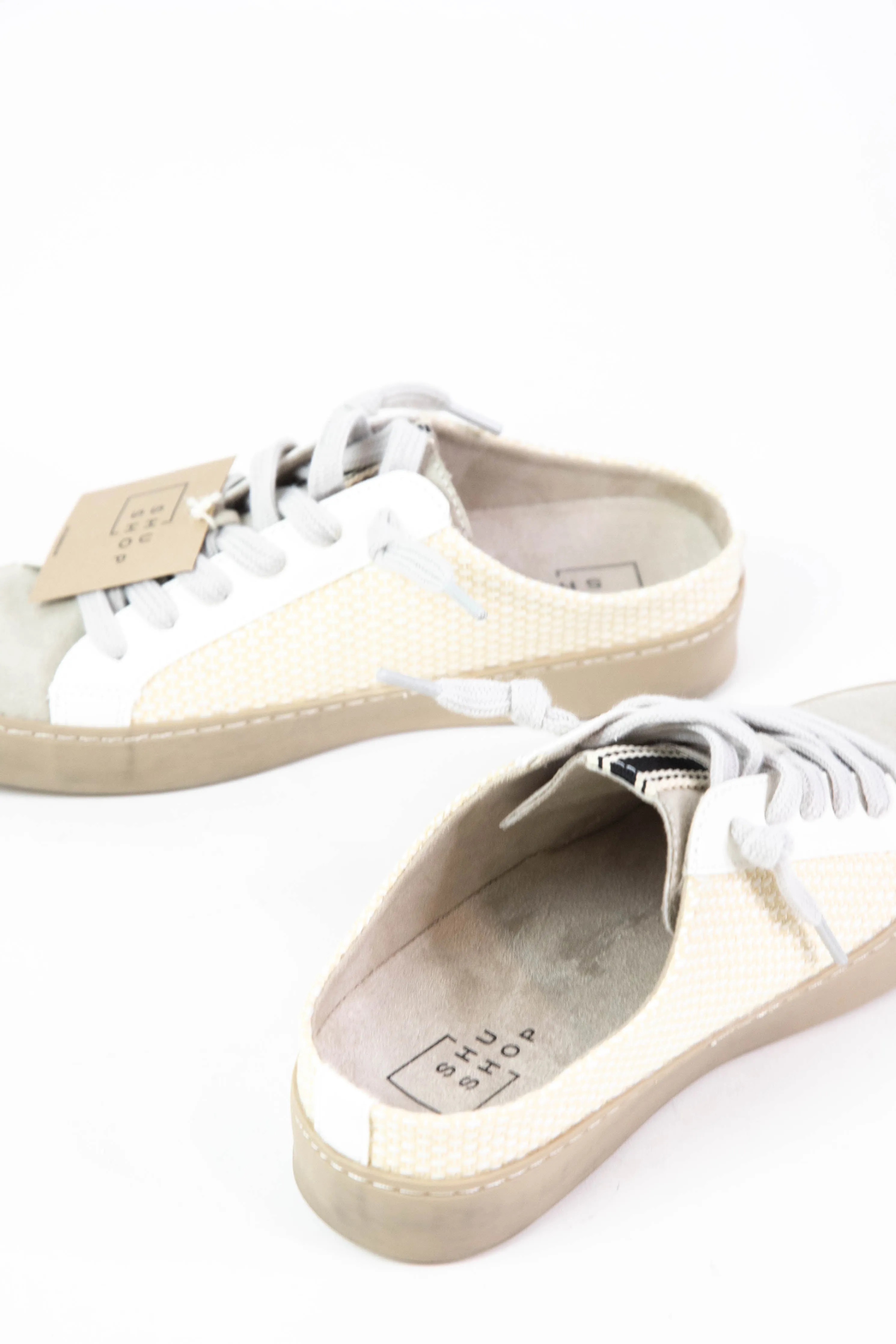 Polka Open Back Star Sneaker, Bone Woven | ShuShop sold by North & Main Clothing Company product image thumbnail 2