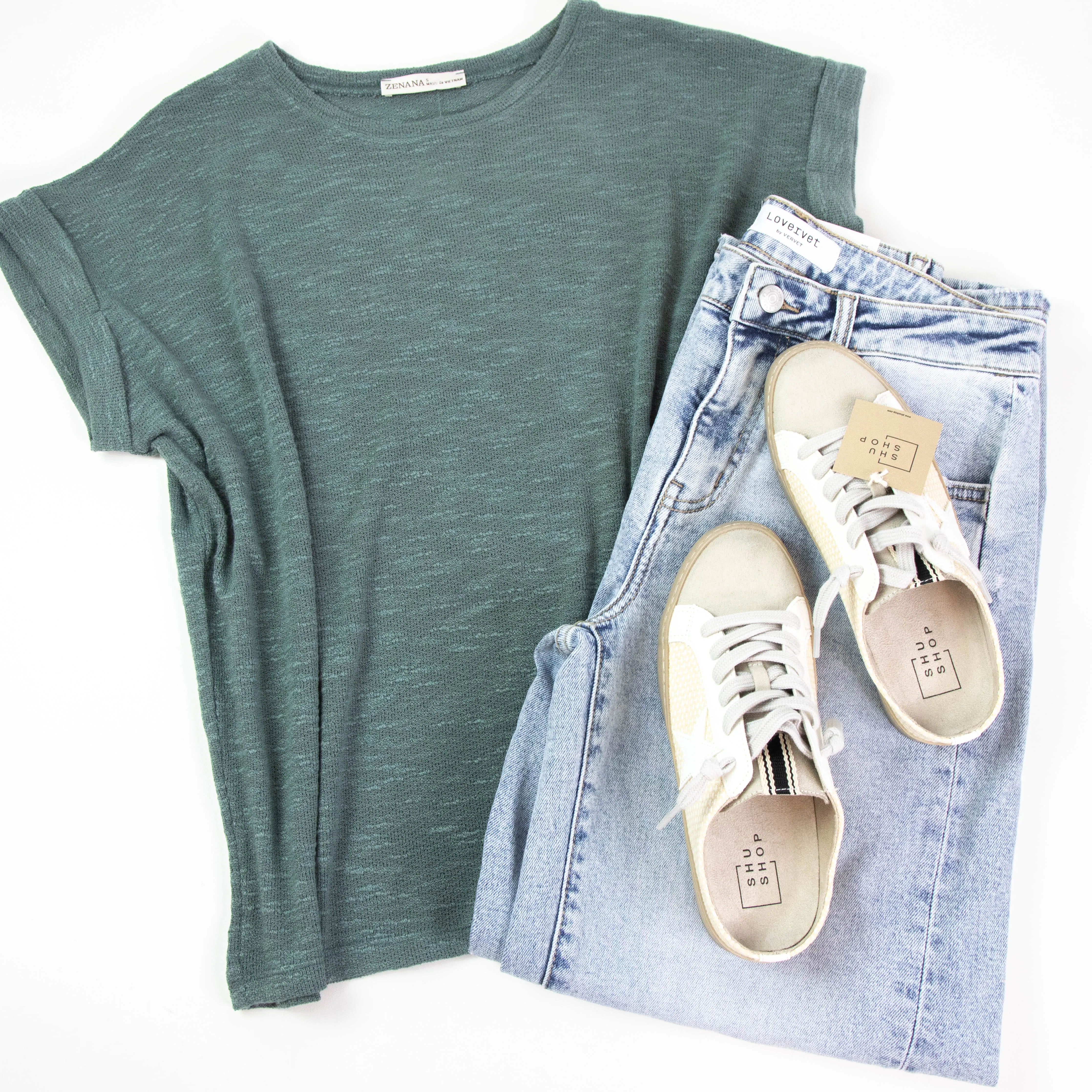 Polka Open Back Star Sneaker, Bone Woven | ShuShop sold by North & Main Clothing Company product image thumbnail 4