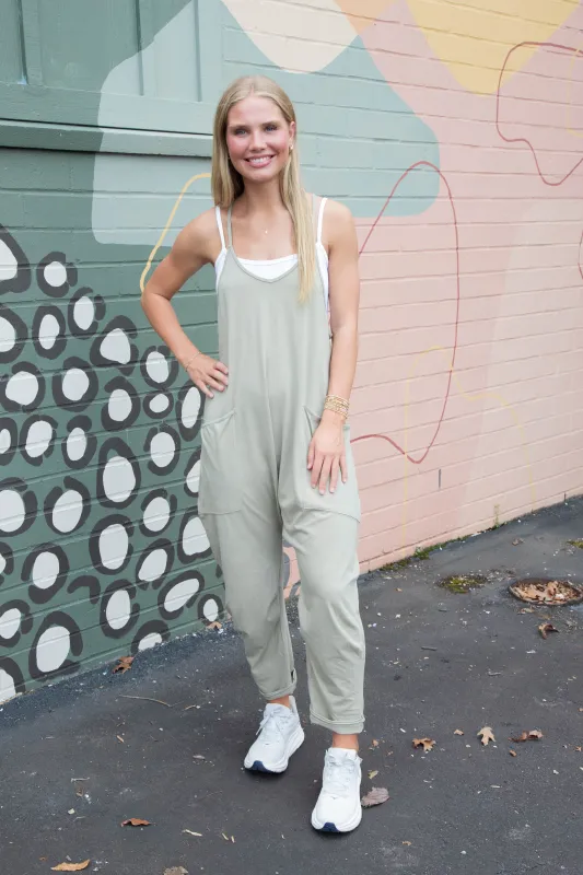 Hotshot Onesie, Sage Stone | Free People made by North & Main Clothing Company