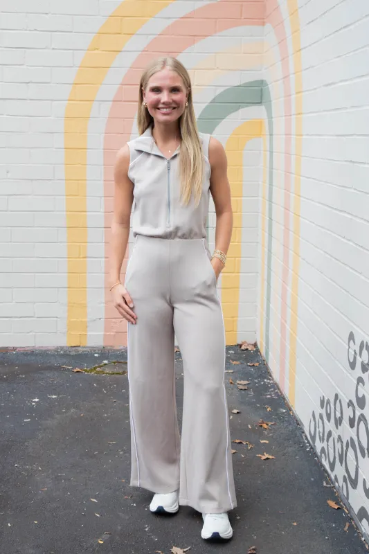 Airplique Jumpsuit, Ashwood | SPANX sold by North & Main Clothing Company
