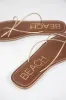 Coastline Strappy Sandal, Gold Leather | Beach by Matisse sold by North & Main Clothing Company