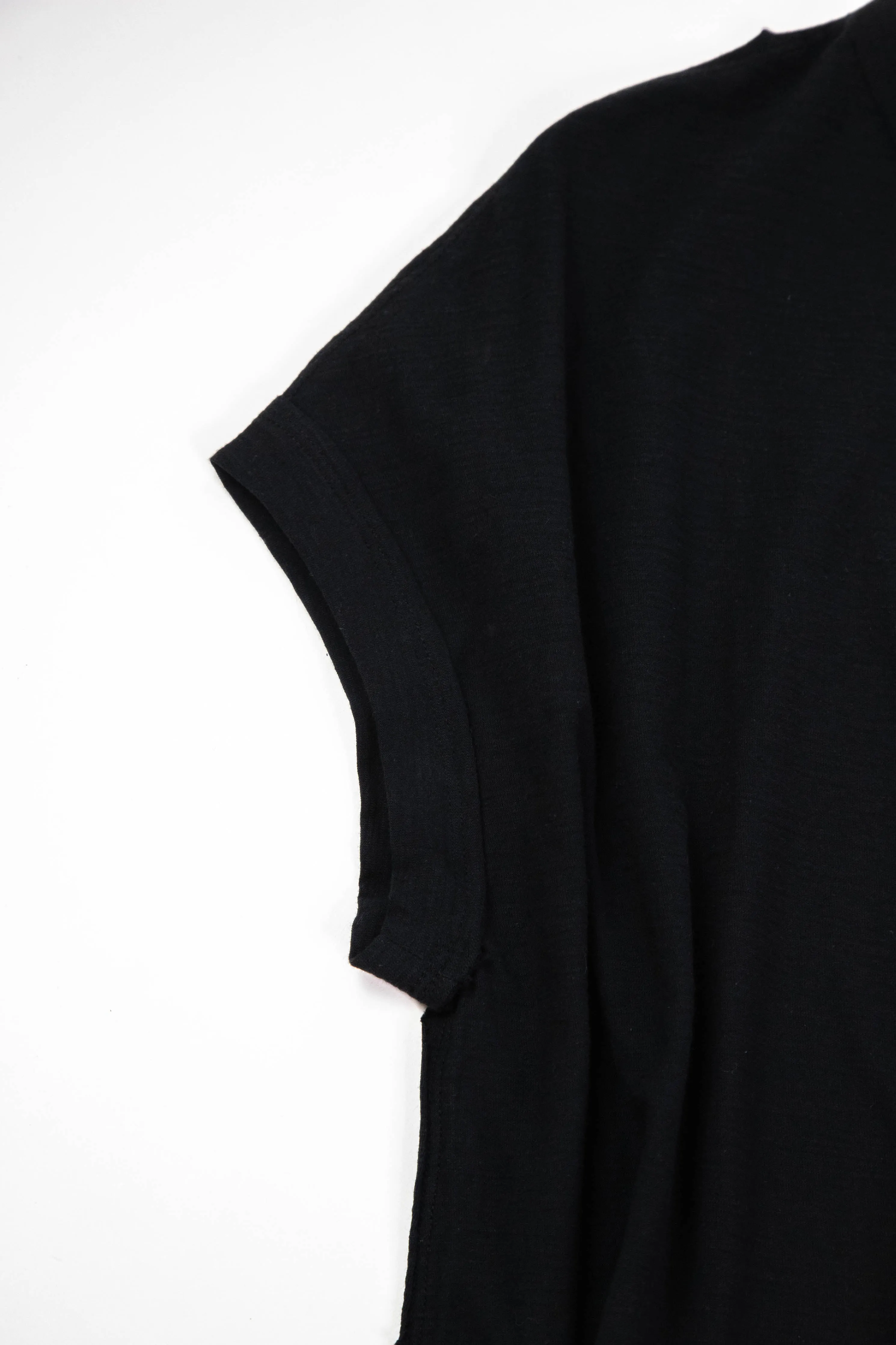 Camilla Cotton Slub Tee, Black sold by North & Main Clothing Company product image thumbnail 2