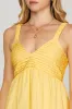 Lena Pintuck Detail Maxi Dress, Light Yellow sold by North & Main Clothing Company