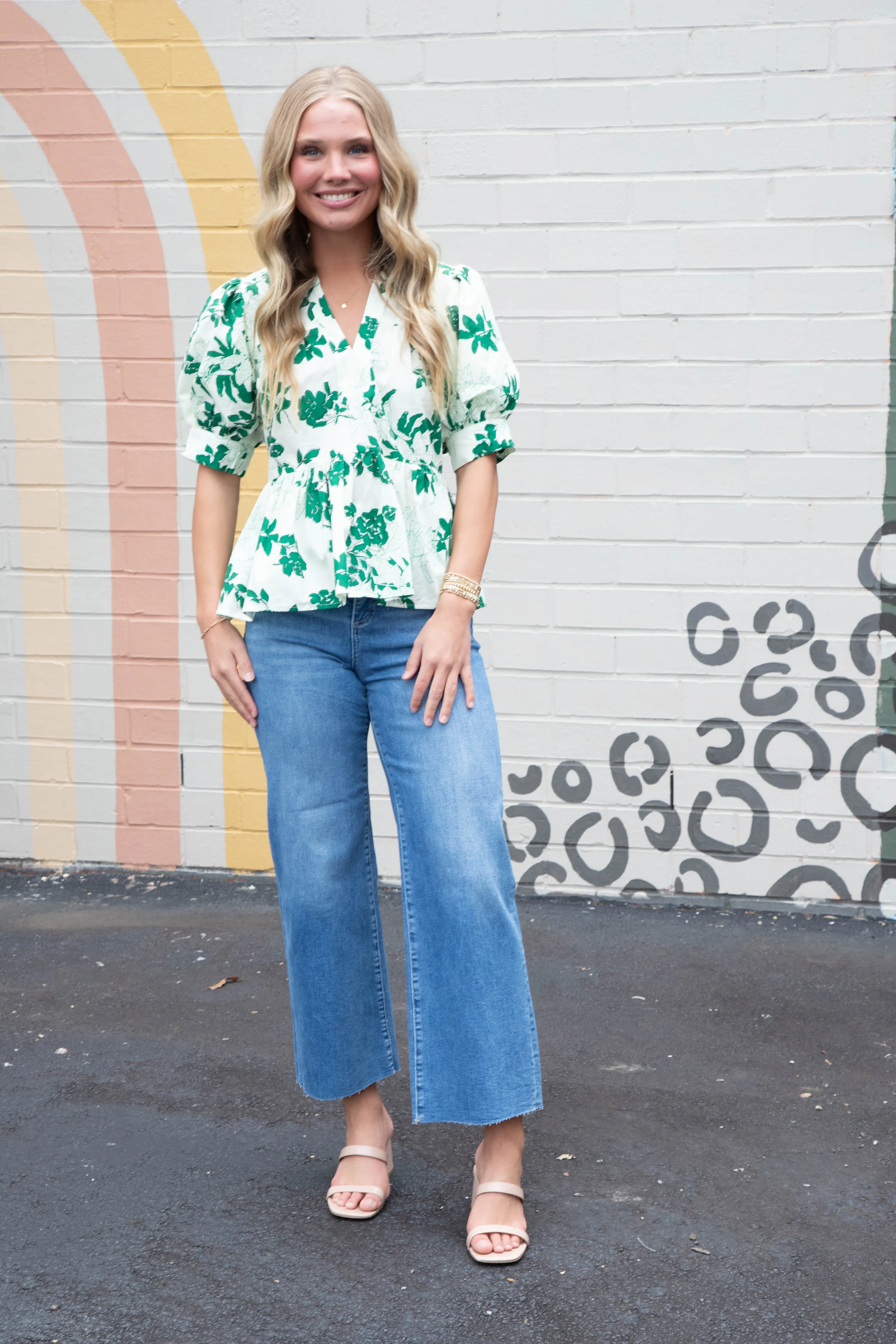 Meadow Tummy Control Wide Leg Jeans, Medium sold by North & Main Clothing Company product image thumbnail 4