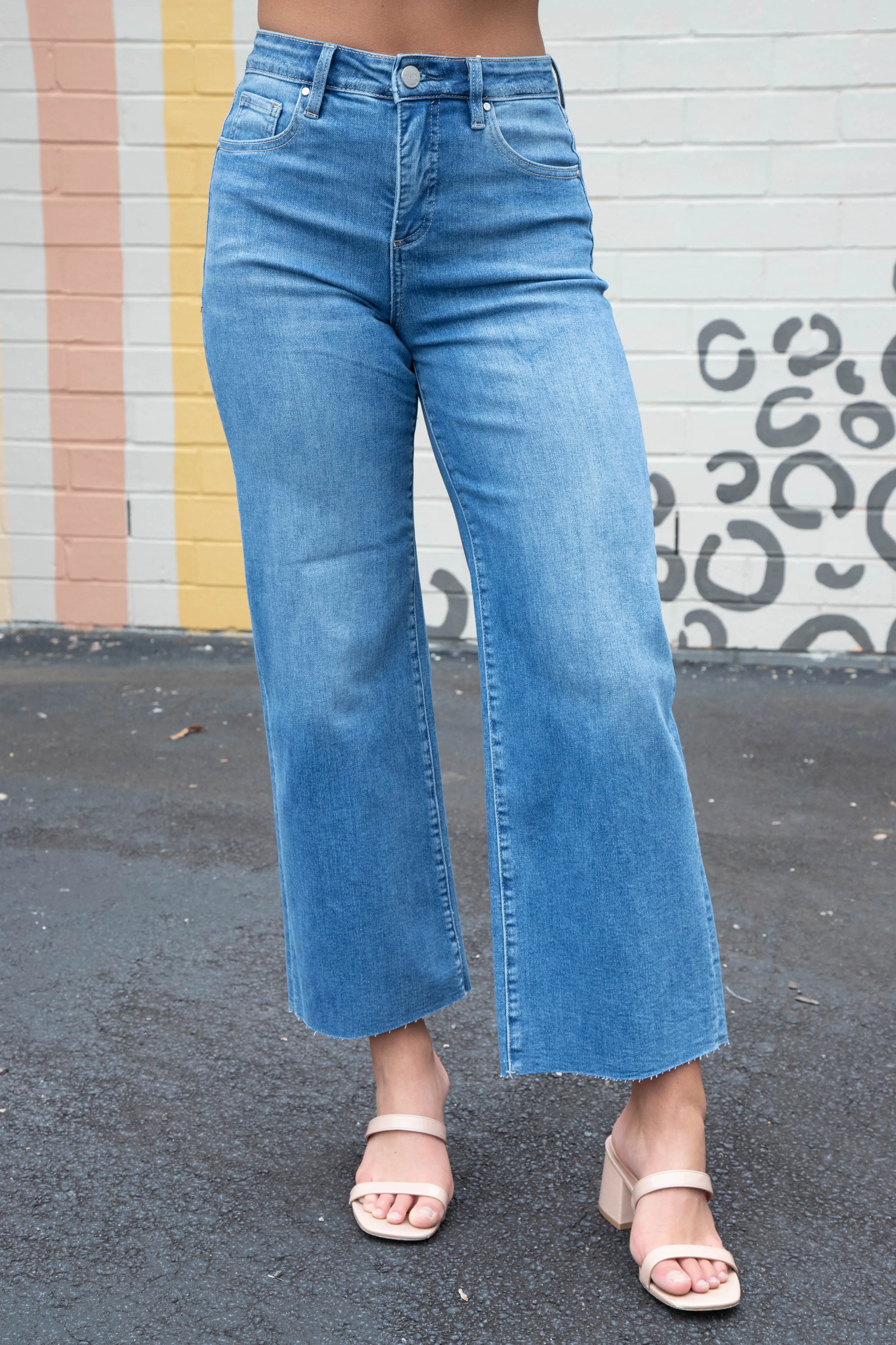 Meadow Tummy Control Wide Leg Jeans, Medium sold by North & Main Clothing Company