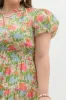 Sunny Floral Puff Sleeve Maxi Dress, Marigold | Extended Sizes sold by North & Main Clothing Company