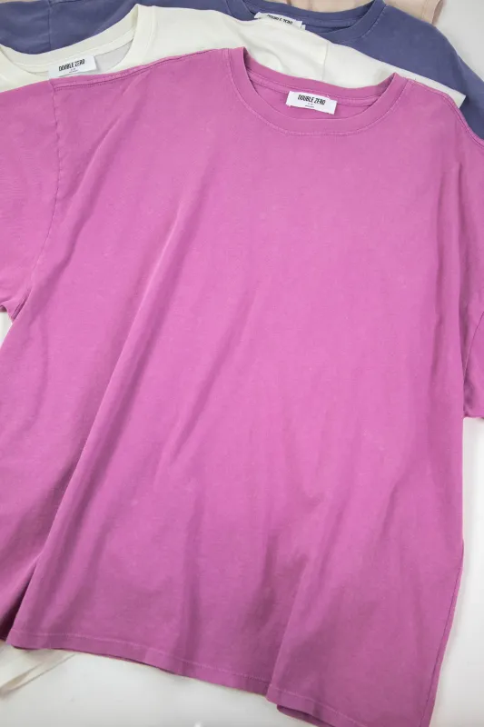 Jayla Oversized Knit Tee, Purple sold by North & Main Clothing Company