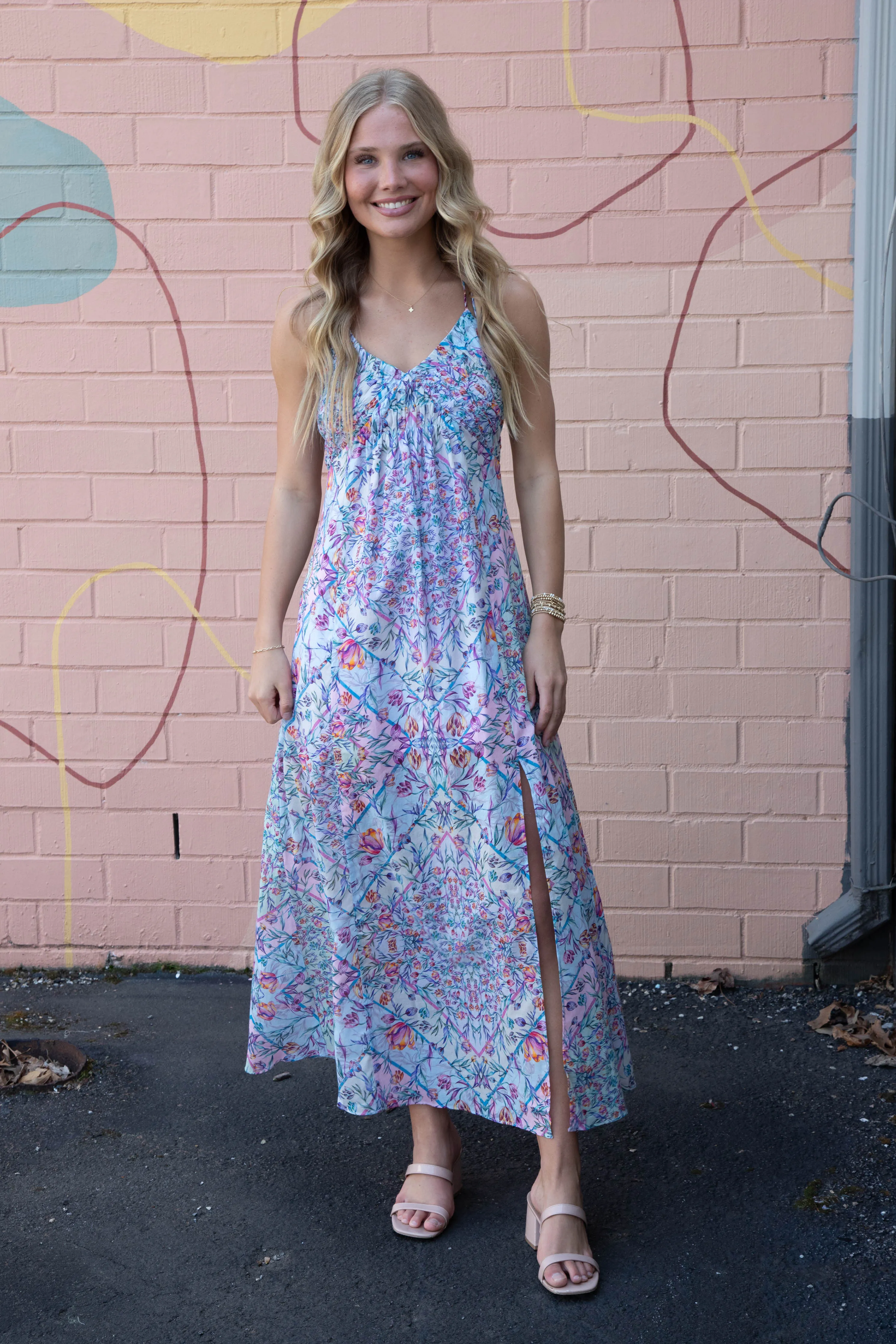 Brianna Floral Maxi Dress, Petal Paisley | Steve Madden sold by North & Main Clothing Company