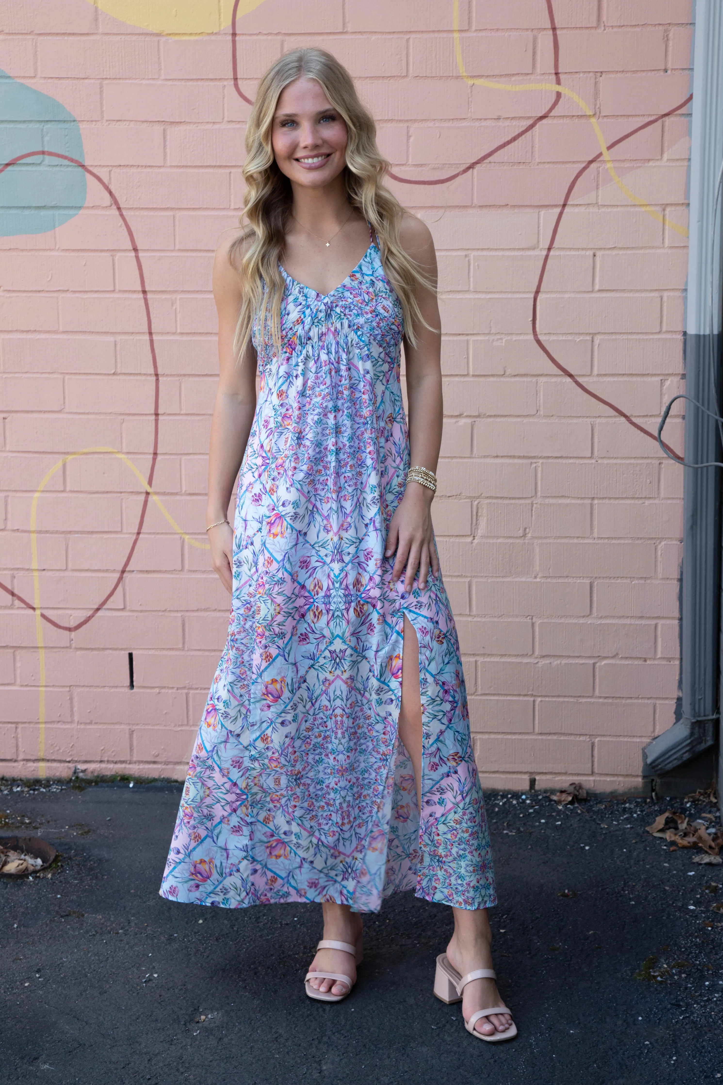 Brianna Floral Maxi Dress, Petal Paisley | Steve Madden sold by North & Main Clothing Company product image thumbnail 4