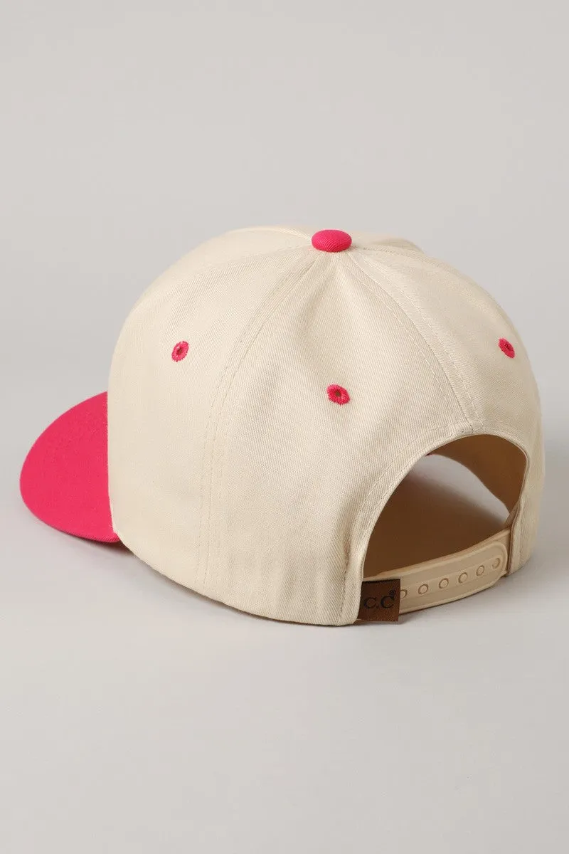 Jesus Saves I Spend Embroidered Trucker Hat, Hot Pink sold by North & Main Clothing Company product image thumbnail 4