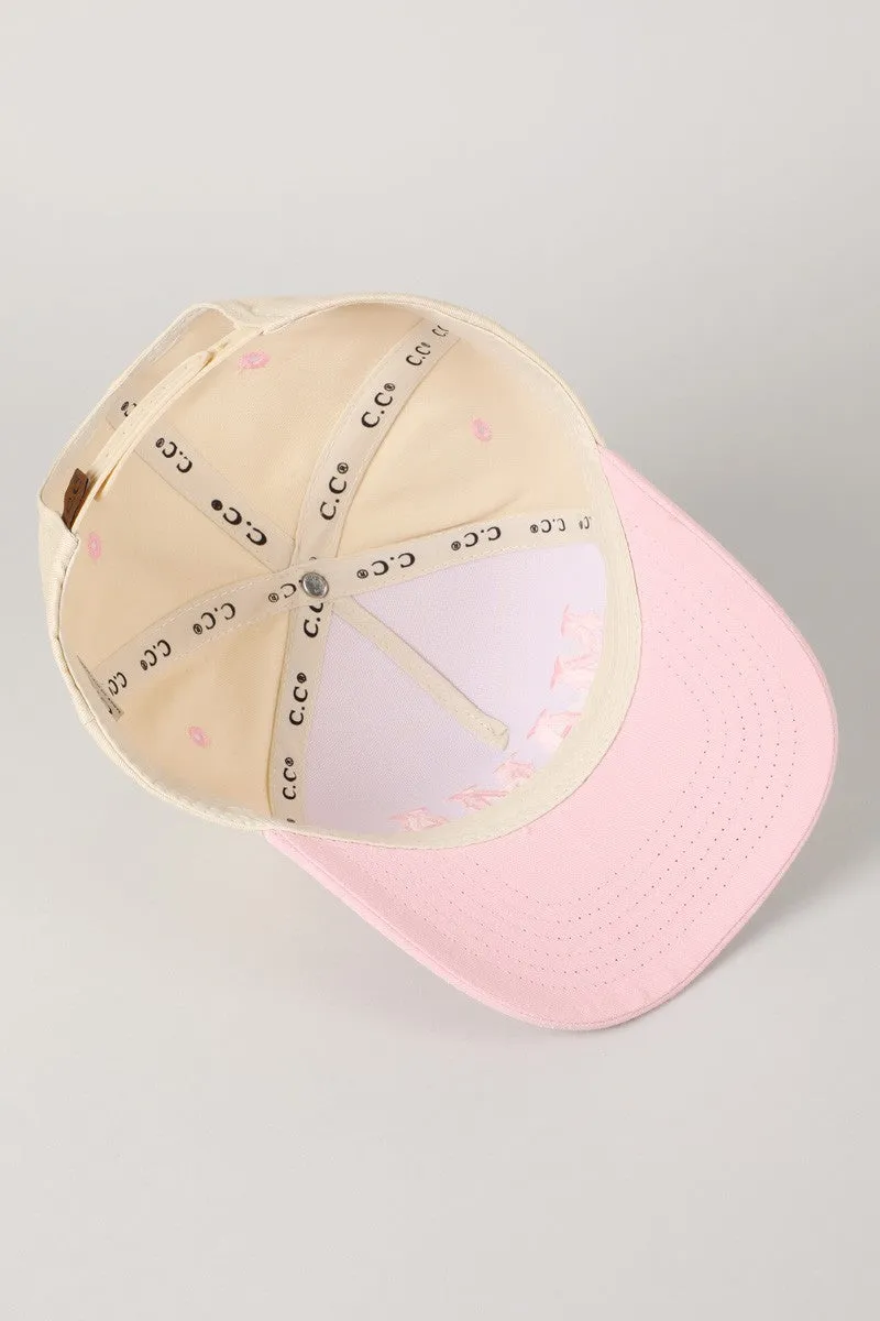 Mama Embroidery Trucker Hat, Light Pink sold by North & Main Clothing Company product image thumbnail 4