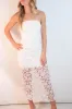 April Strapless Lace Midi Dress, Cream sold by North & Main Clothing Company