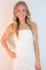 April Strapless Lace Midi Dress, Cream sold by North & Main Clothing Company