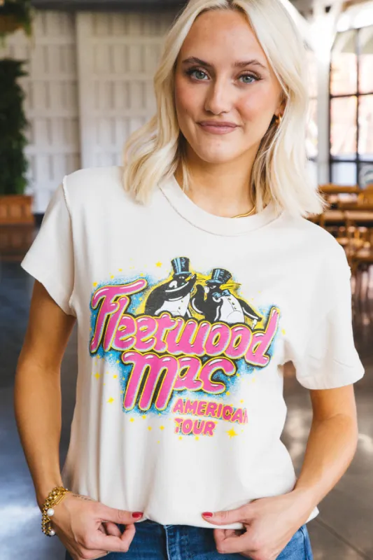 Fleetwood Mac American Tour Tee, Dirty White | DayDreamer sold by North & Main Clothing Company