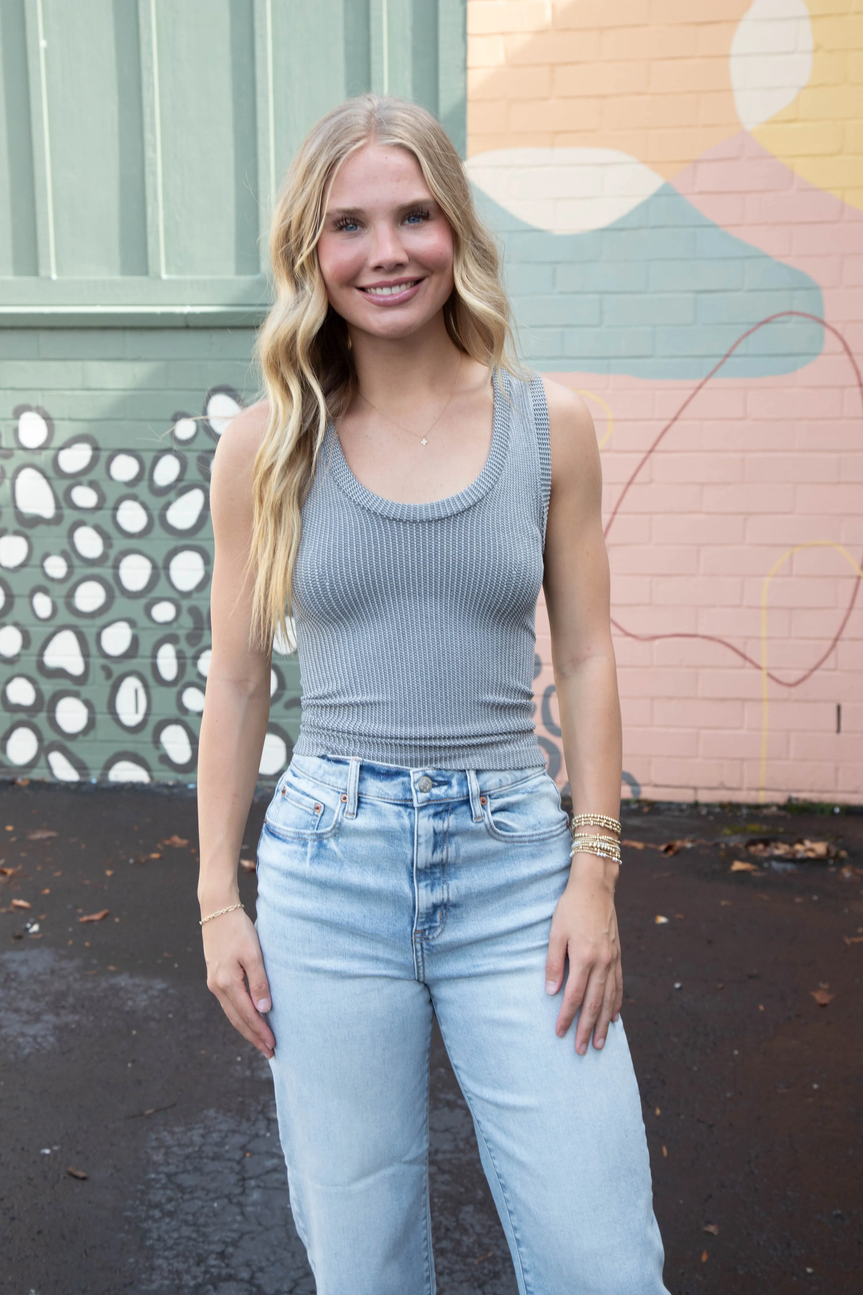 Clean Slate Tank, Heather Grey | Free People sold by North & Main Clothing Company product image thumbnail 2