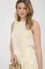 Daisy Floral Sleeveless Linen Blouse, Mustard Multi sold by North & Main Clothing Company