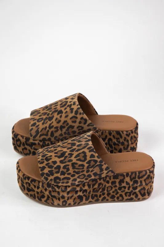 Harbor Platform Sandal, Leopard Suede | Free People made by North & Main Clothing Company
