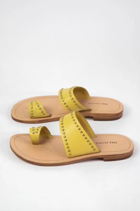 Amelie Tiny Stud Sandal, Sun Butter | Free People sold by North & Main Clothing Company
