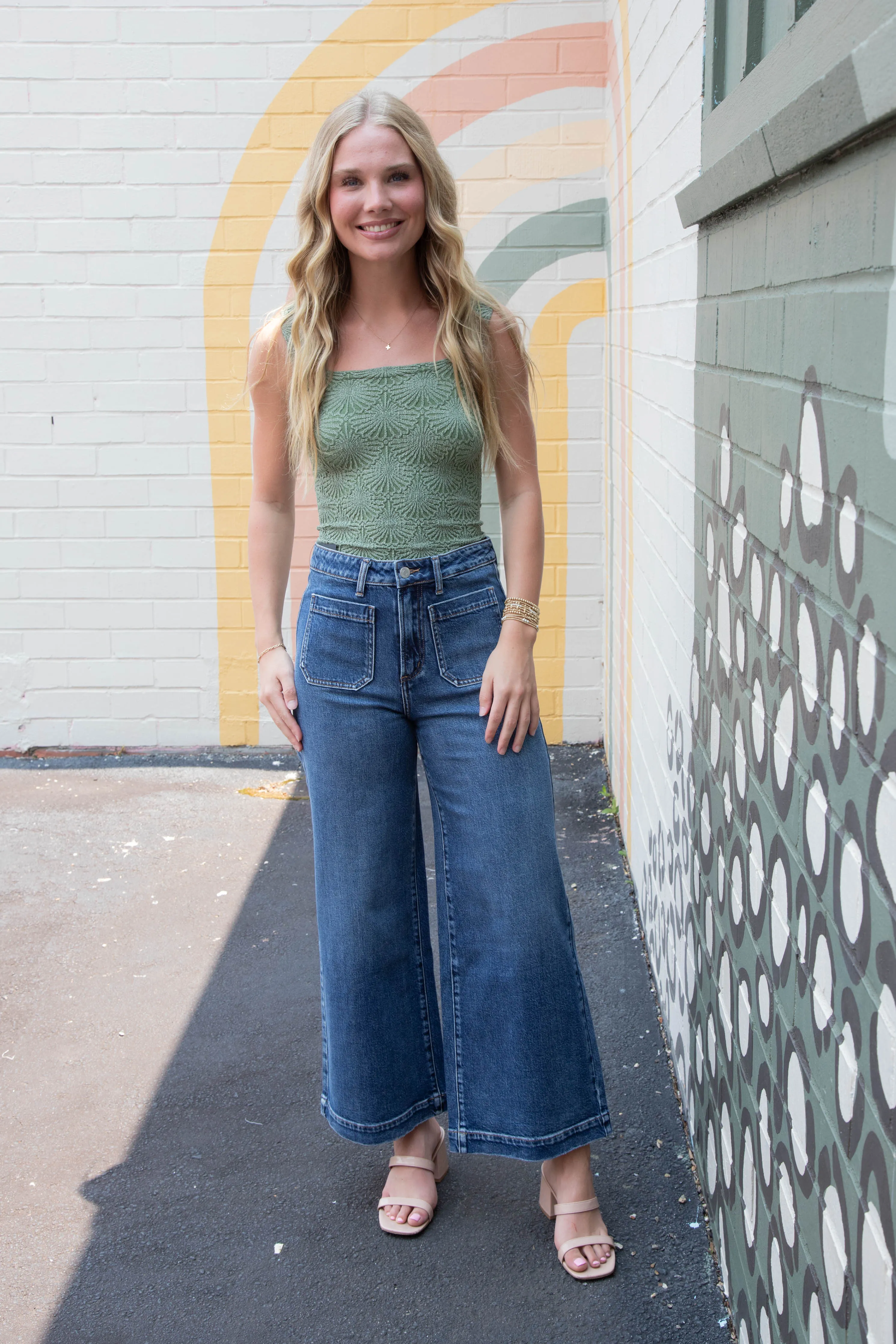 Love Letter Cami, Elm Green | Free People sold by North & Main Clothing Company product image thumbnail 5