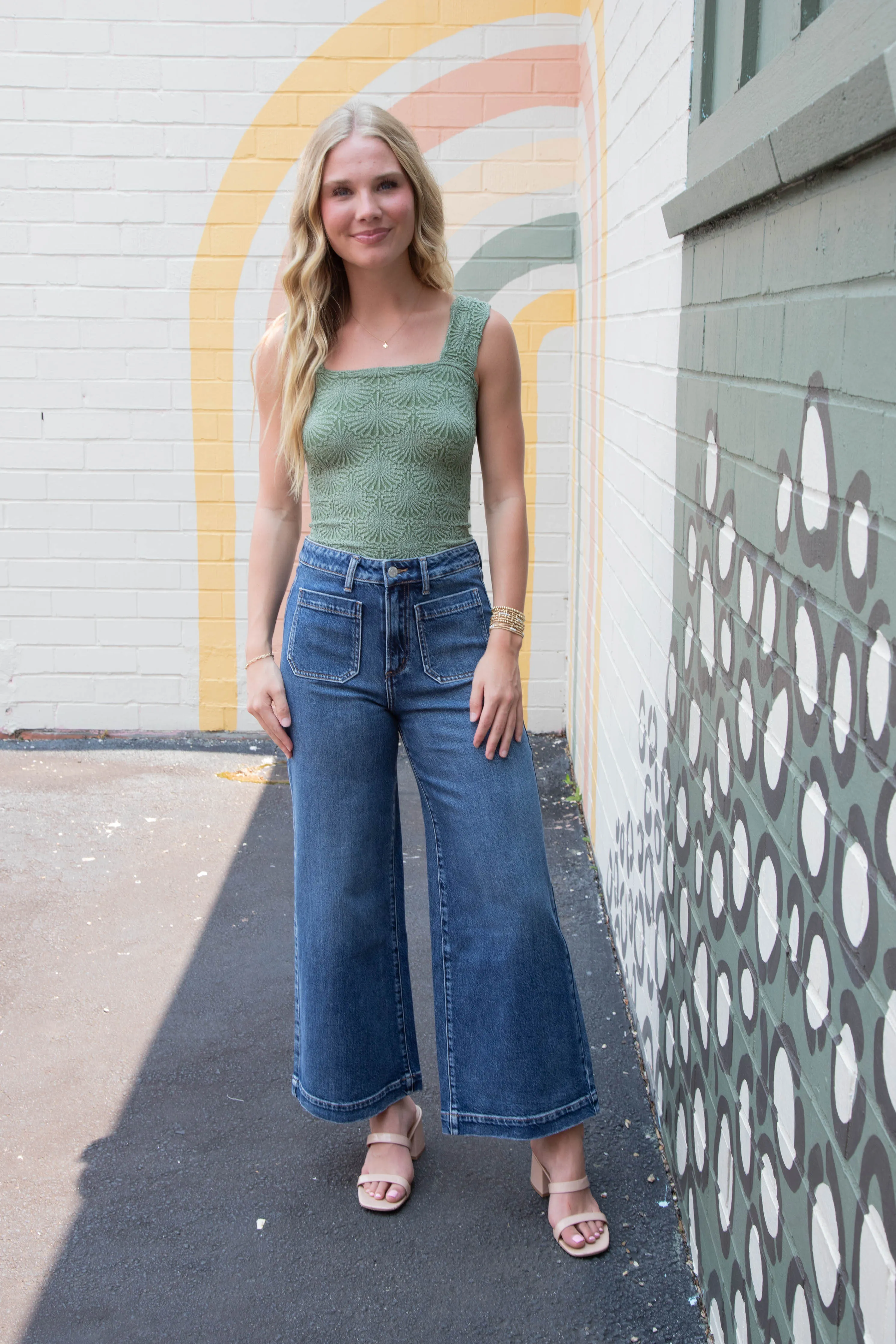 Love Letter Cami, Elm Green | Free People sold by North & Main Clothing Company product image thumbnail 2