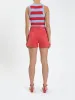 Valley Girl High Rise Shorts, Cherry | Daze sold by North & Main Clothing Company