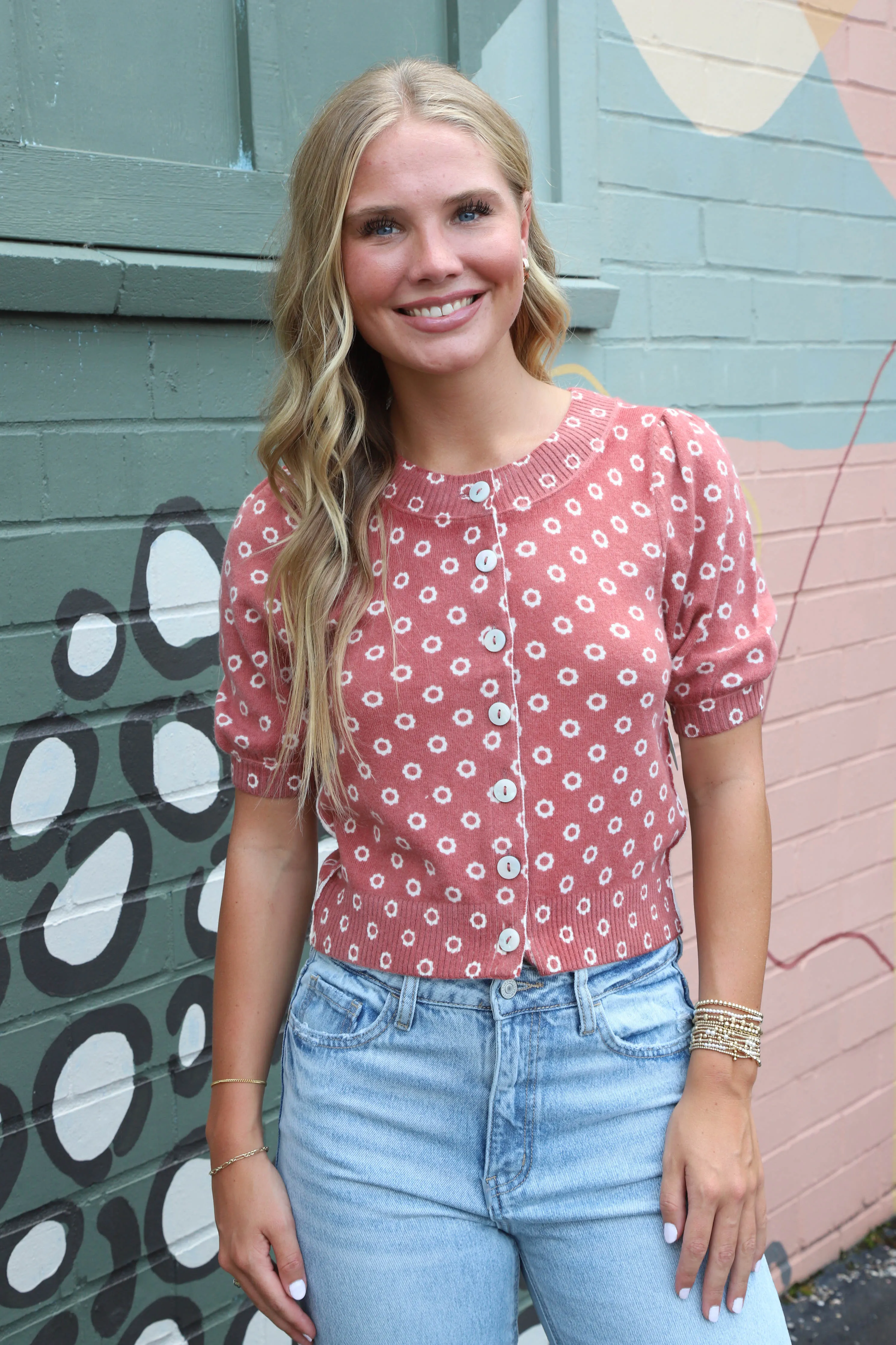 Isla Patterned Cardi, Daisy Combo | Free People sold by North & Main Clothing Company