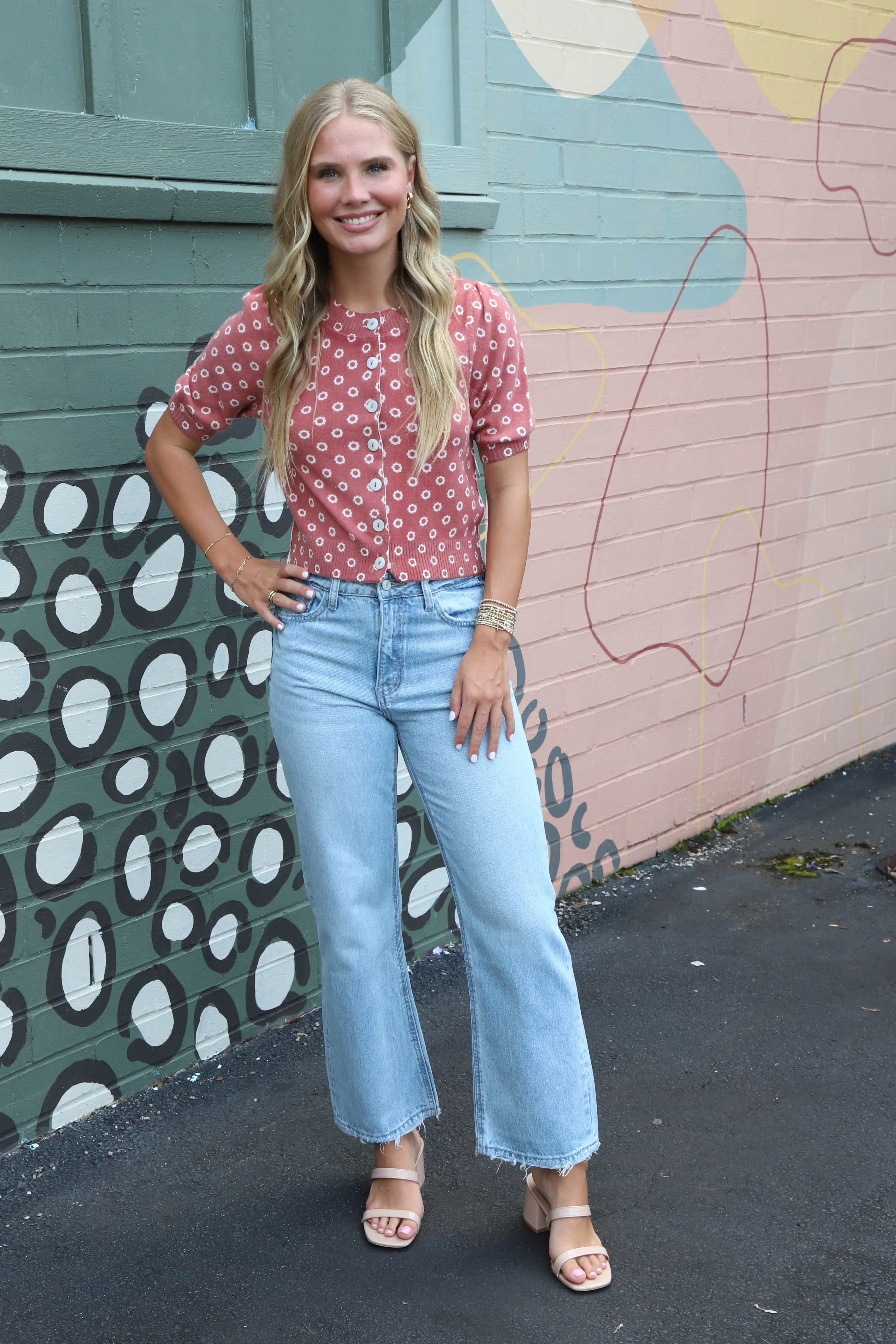 Isla Patterned Cardi, Daisy Combo | Free People sold by North & Main Clothing Company product image thumbnail 2