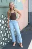 Elara 90's Super Hi Rise Slim Wide Jeans, Entertaining sold by North & Main Clothing Company