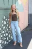 Elara 90's Super Hi Rise Slim Wide Jeans, Entertaining sold by North & Main Clothing Company