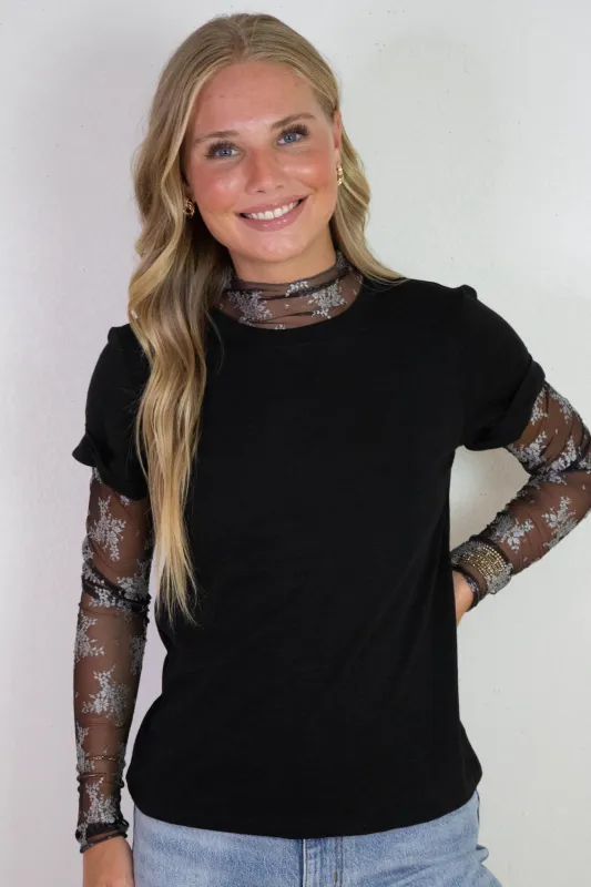 Margo Perfect Tee Remix, Black | Sanctuary sold by North & Main Clothing Company
