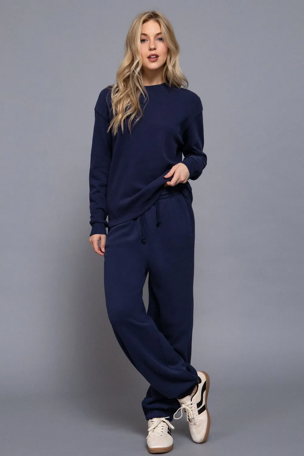 Allysa Soft Knit Top, Navy sold by North & Main Clothing Company product image thumbnail 2