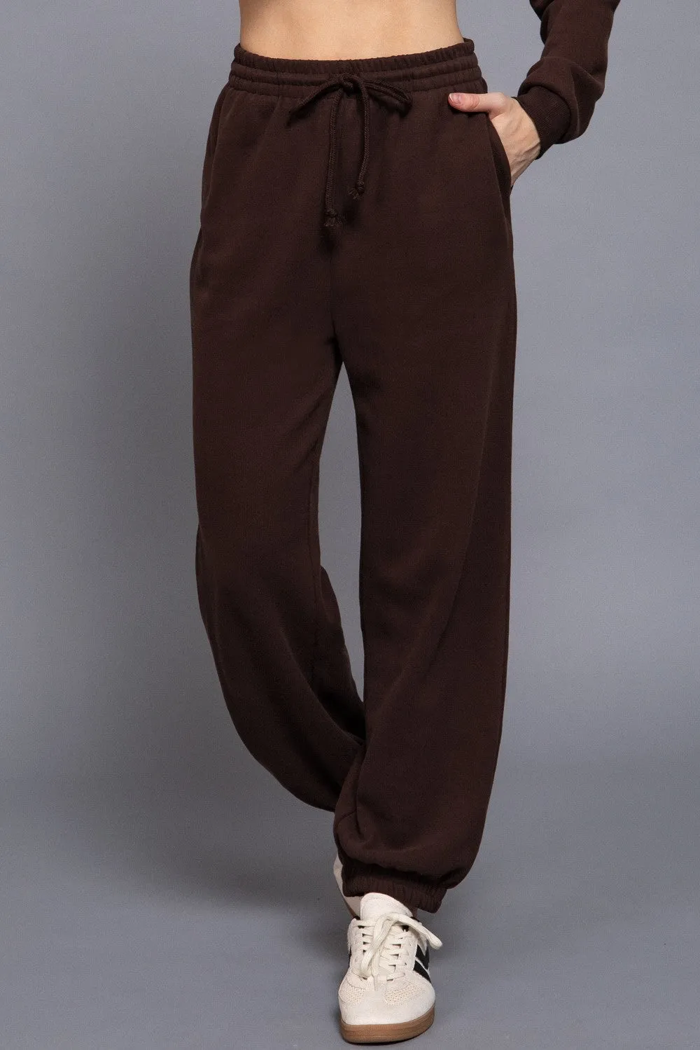 Elisa Soft Jogger Pants, Brown sold by North & Main Clothing Company